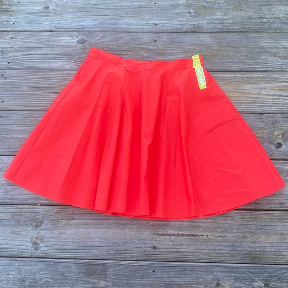 Gianni Bini Hot Orange short circle skirt NWT - Picture 2 of 10